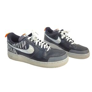 Nike Air Force 1 Low Black Grey Orange DH0955 001 Men's Shoes Size 12